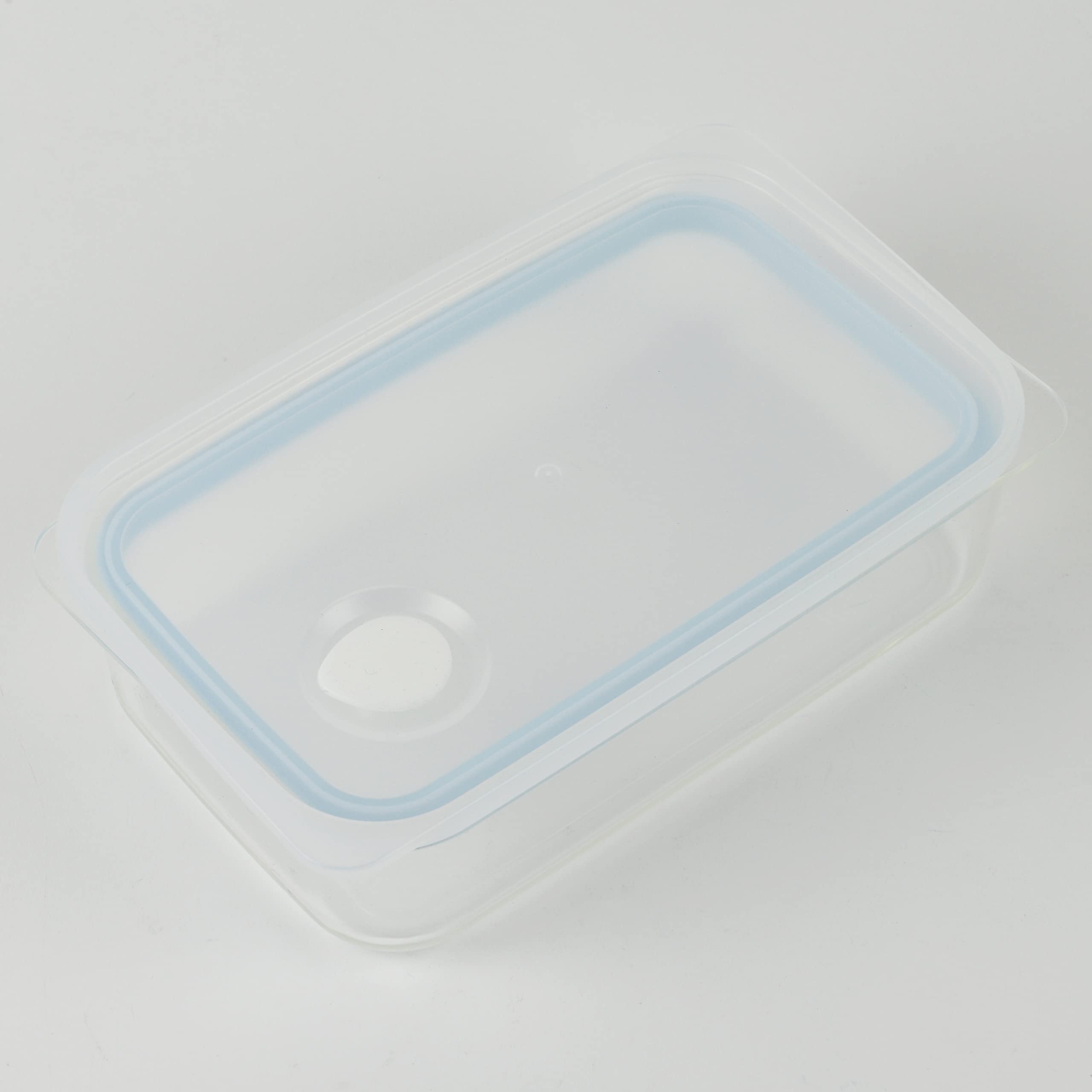 Amazon｜パール金属 Easy Clean 浅型 密閉 保存容器 M ブルー 【日本製